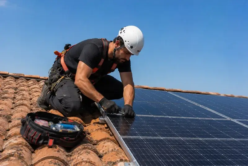 Maintenance et monitoring de panneaux solaires à la Côte-Saint-André