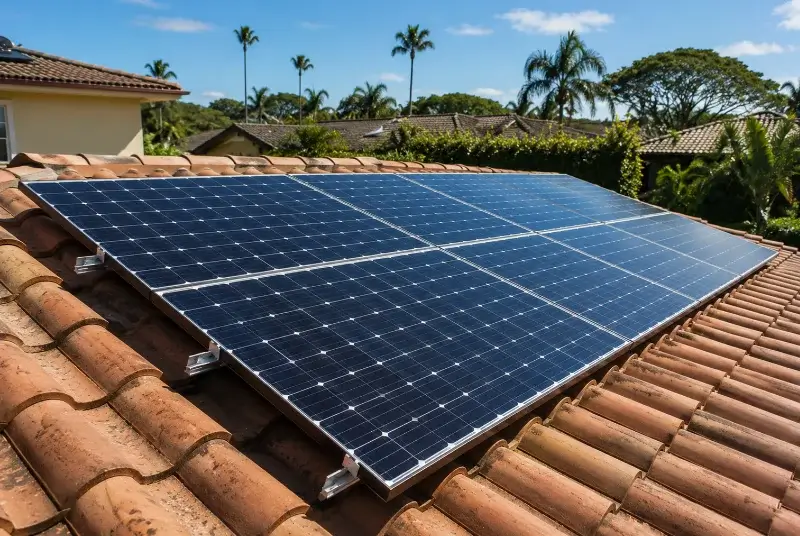 Installation de panneaux solaires à la Côte-Saint-André